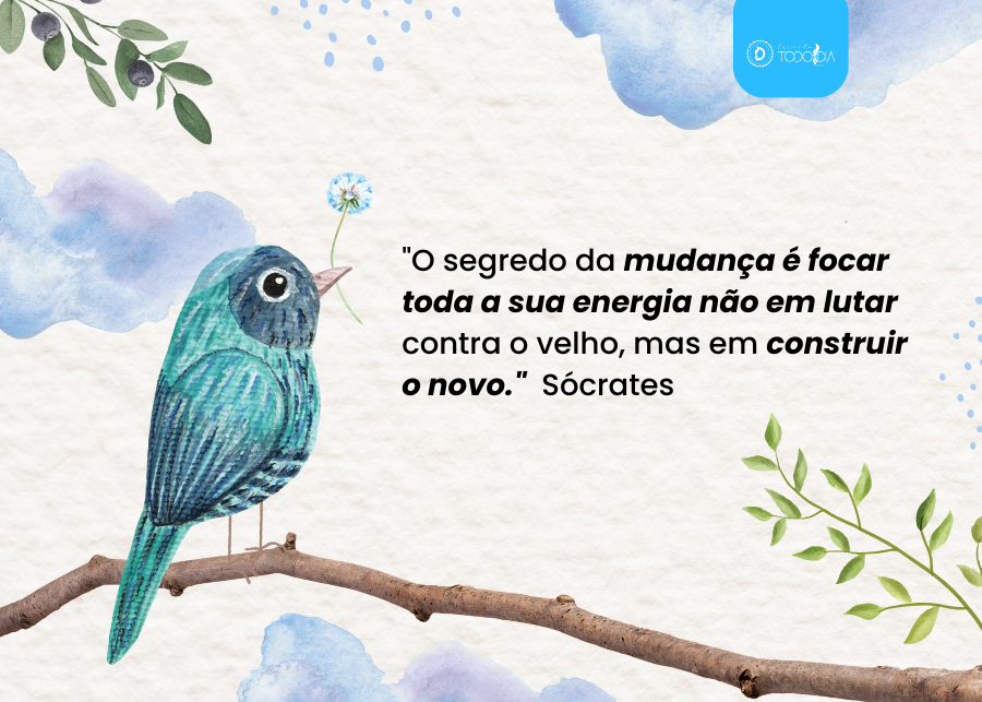 “O segredo da mudança é focar toda a sua energia não em lutar contra o velho, mas em construir o novo.” – Sócrates